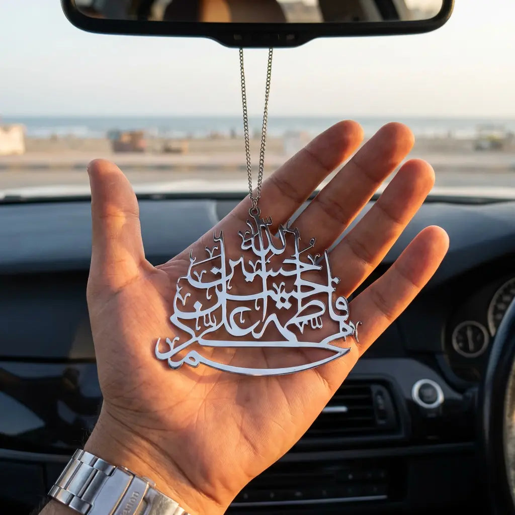 Panjtan Pak Car Hang - Stainless Steel AURINA