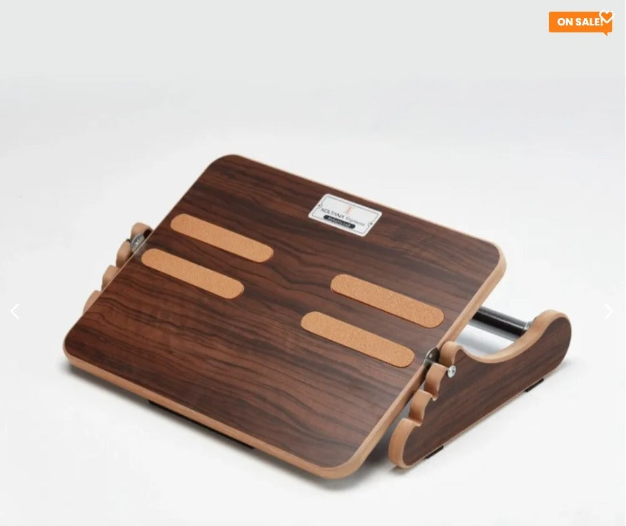 Ergonomic Footrest Under Desk – Handmade Leather Leg Rest